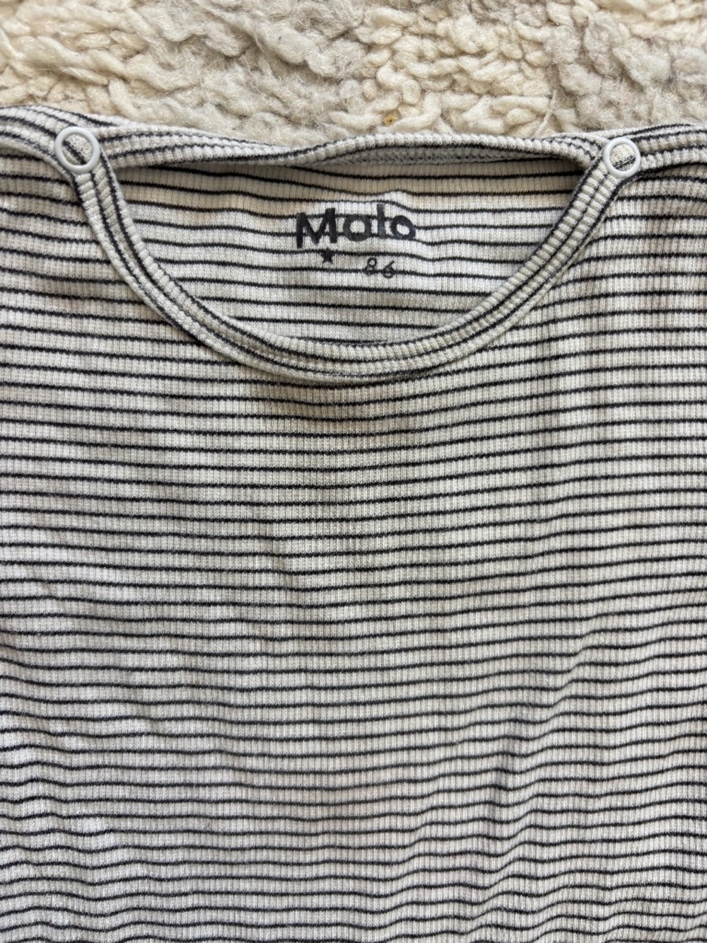 Molo Striped Onesie Long Sleeve Outfit Baby Toddler